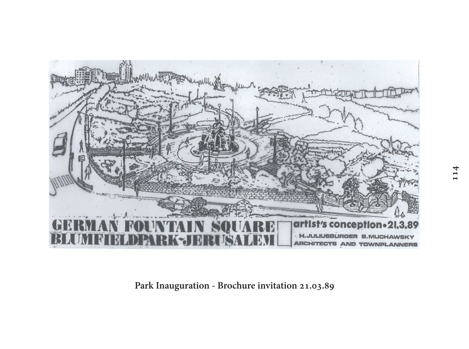 Lions Fountain park inauguration brochure