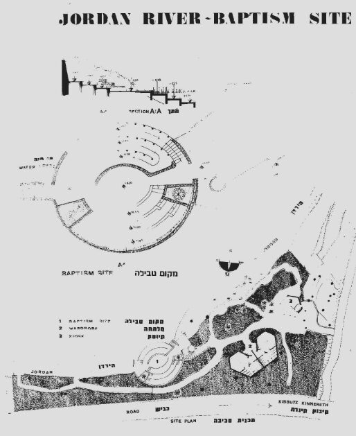 Jordan River Baptism Site — landscape plan drawing